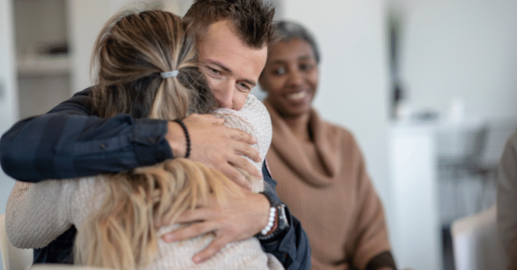 family hug